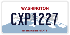CXP1227 license plate in Washington