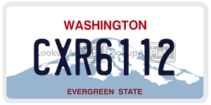 CXR6112  license plate in WA