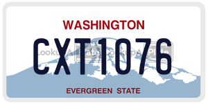 CXT1076  license plate in WA