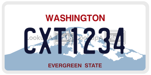 CXT1234  license plate in WA