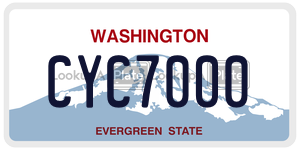 CYC7000  license plate in WA