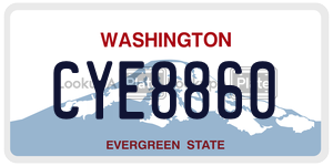CYE8860  license plate in WA