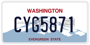 CYG5871  license plate in WA