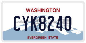 CYK8240  license plate in WA