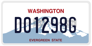 D01298G  license plate in WA