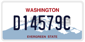 D14579C license plate in Washington