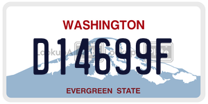 D14699F  license plate in WA