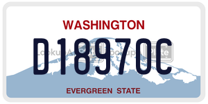 D18970C  license plate in WA