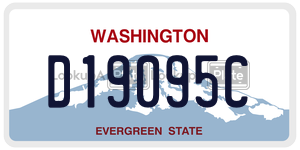 D19095C  license plate in WA