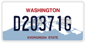 D20371G  license plate in WA