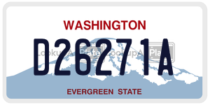 D26271A  license plate in WA