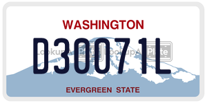 D30071L  license plate in WA