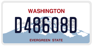 D48608D  license plate in WA