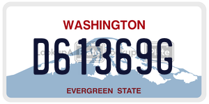 D61369G  license plate in WA