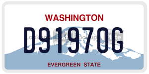 D91970G  license plate in WA