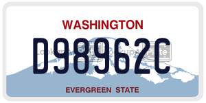D98962C license plate in Washington