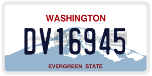 DV16945  license plate in WA