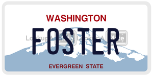 FOSTER license plate in Washington