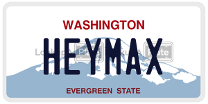 HEYMAX  license plate in WA