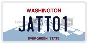 JATT01 license plate in Washington