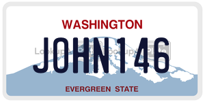 JOHN146 license plate in Washington
