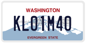 KL01M40  license plate in WA