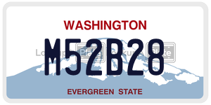 M52B28 license plate in Washington