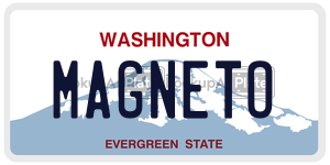MAGNETO  license plate in WA