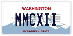 MMCXII  license plate in WA