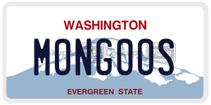 MONGOOS  license plate in WA