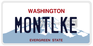 MONTLKE  license plate in WA