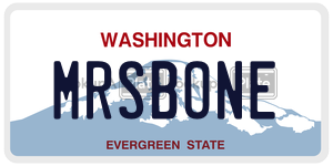 MRSBONE  license plate in WA