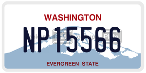 NP15566  license plate in WA