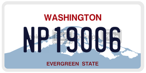 NP19006 license plate in Washington