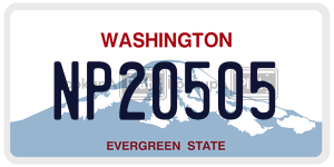 NP20505  license plate in WA