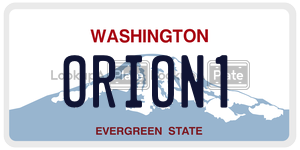 ORION1  license plate in WA