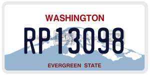 RP13098  license plate in WA