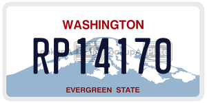 RP14170  license plate in WA