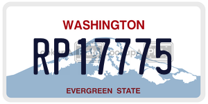 RP17775  license plate in WA