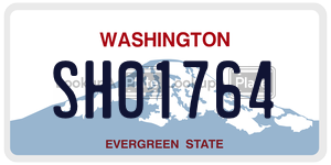 SH01764  license plate in WA