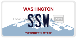 SSW  license plate in WA