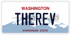 THEREV  license plate in WA