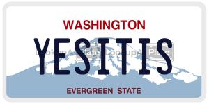 YESITIS  license plate in WA