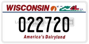022720  license plate in WI