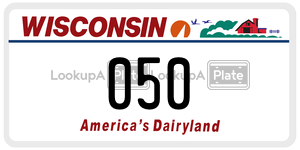 050 license plate in Wisconsin