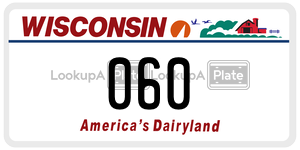 060 license plate in Wisconsin