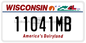 11041MB  license plate in WI