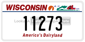11273  license plate in WI