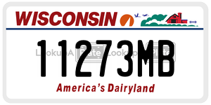 11273MB  license plate in WI