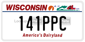 141PPC  license plate in WI